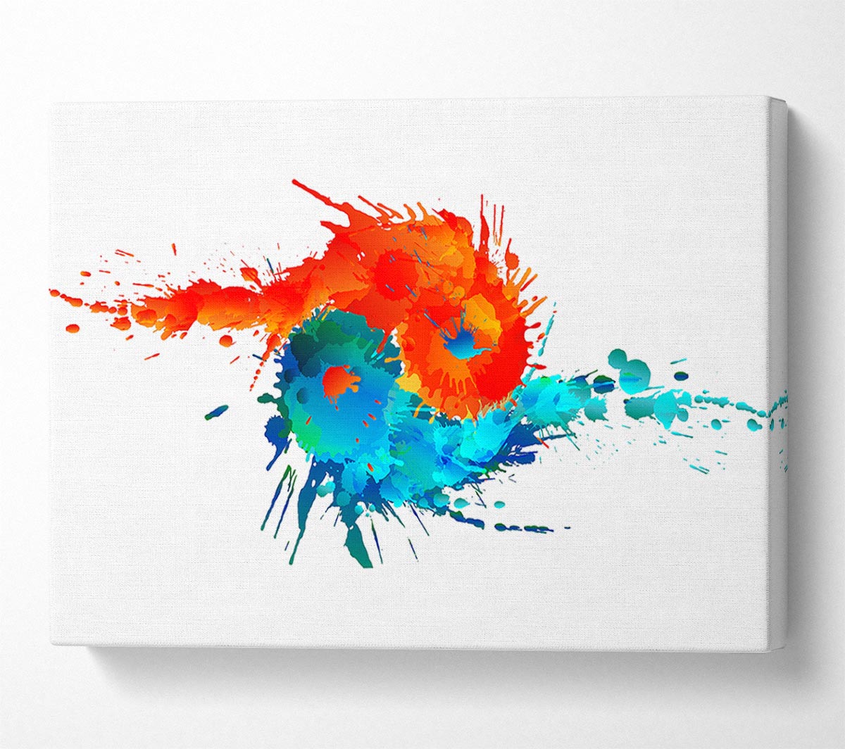 Yin Yang Fire And Water Canvas Wall Art
