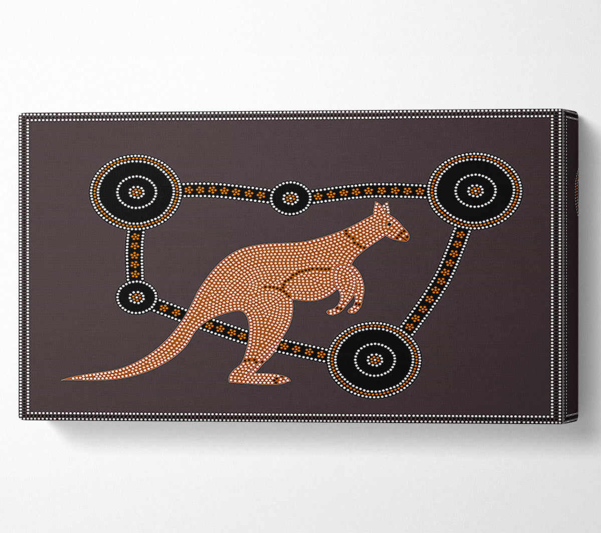 Aboriginal Kangaroo 1 Canvas Art