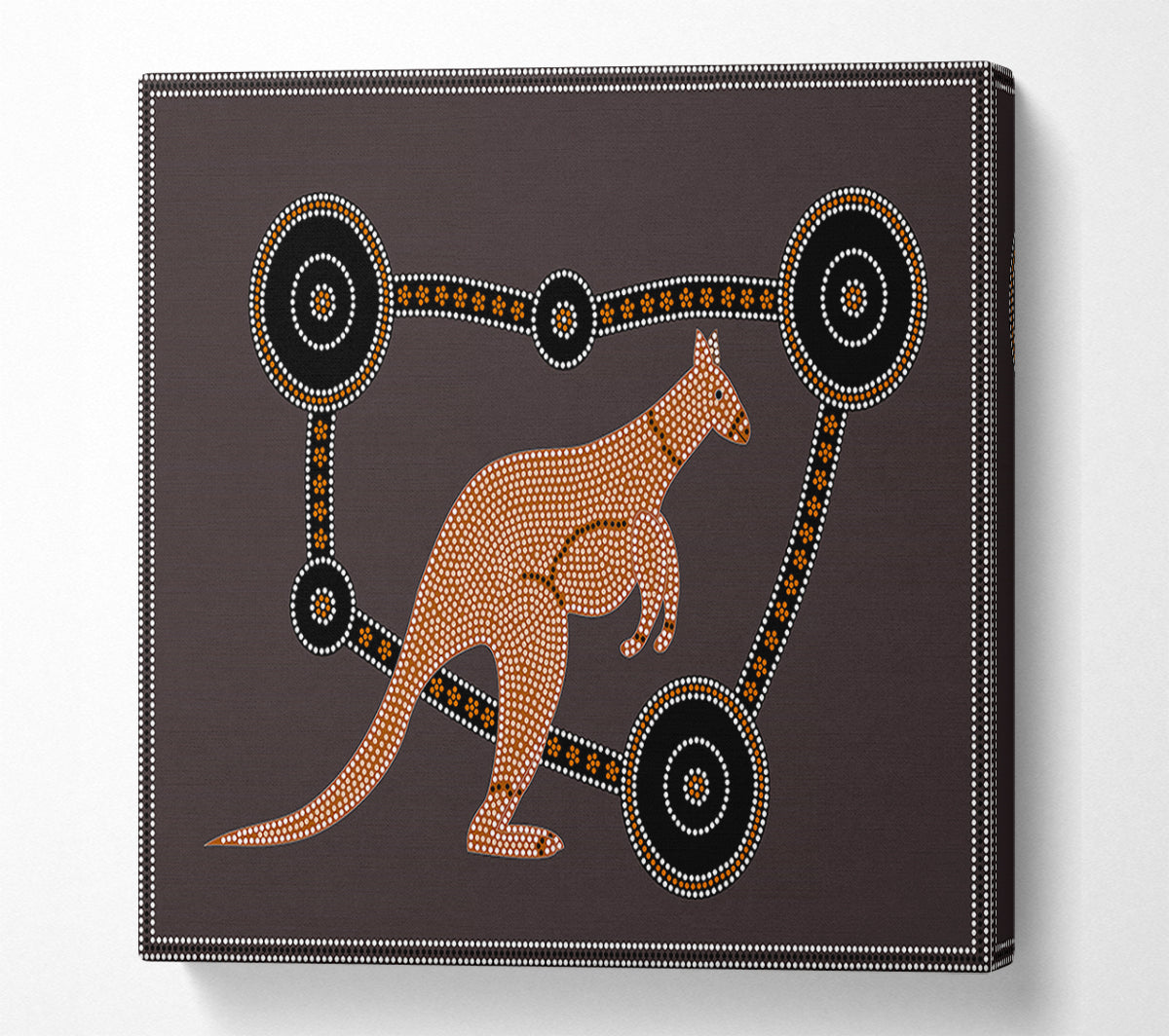 Aboriginal Kangaroo 1 Canvas Art