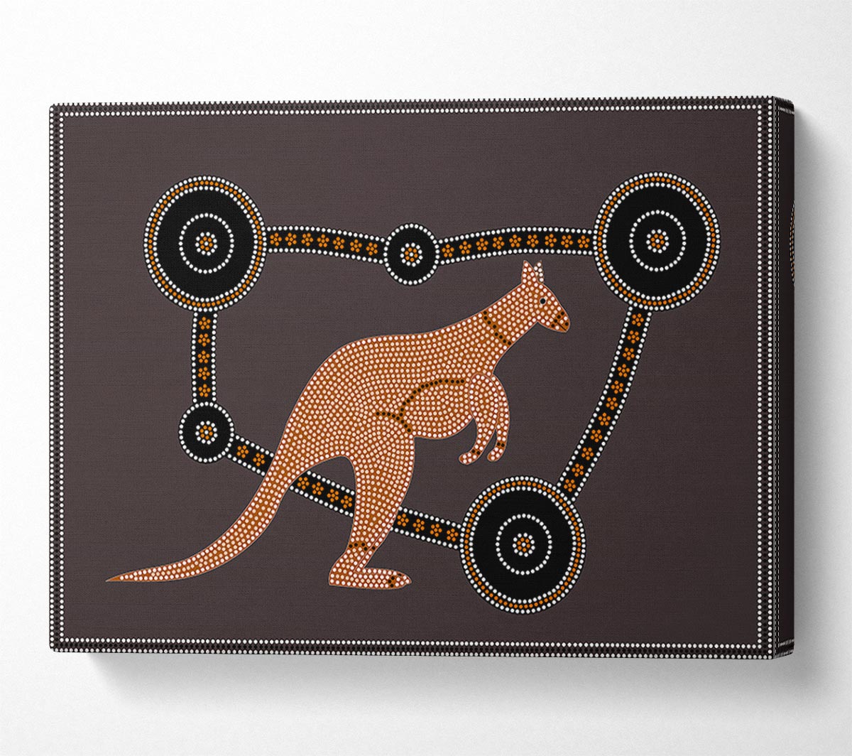 Aboriginal Kangaroo 1 Canvas Art