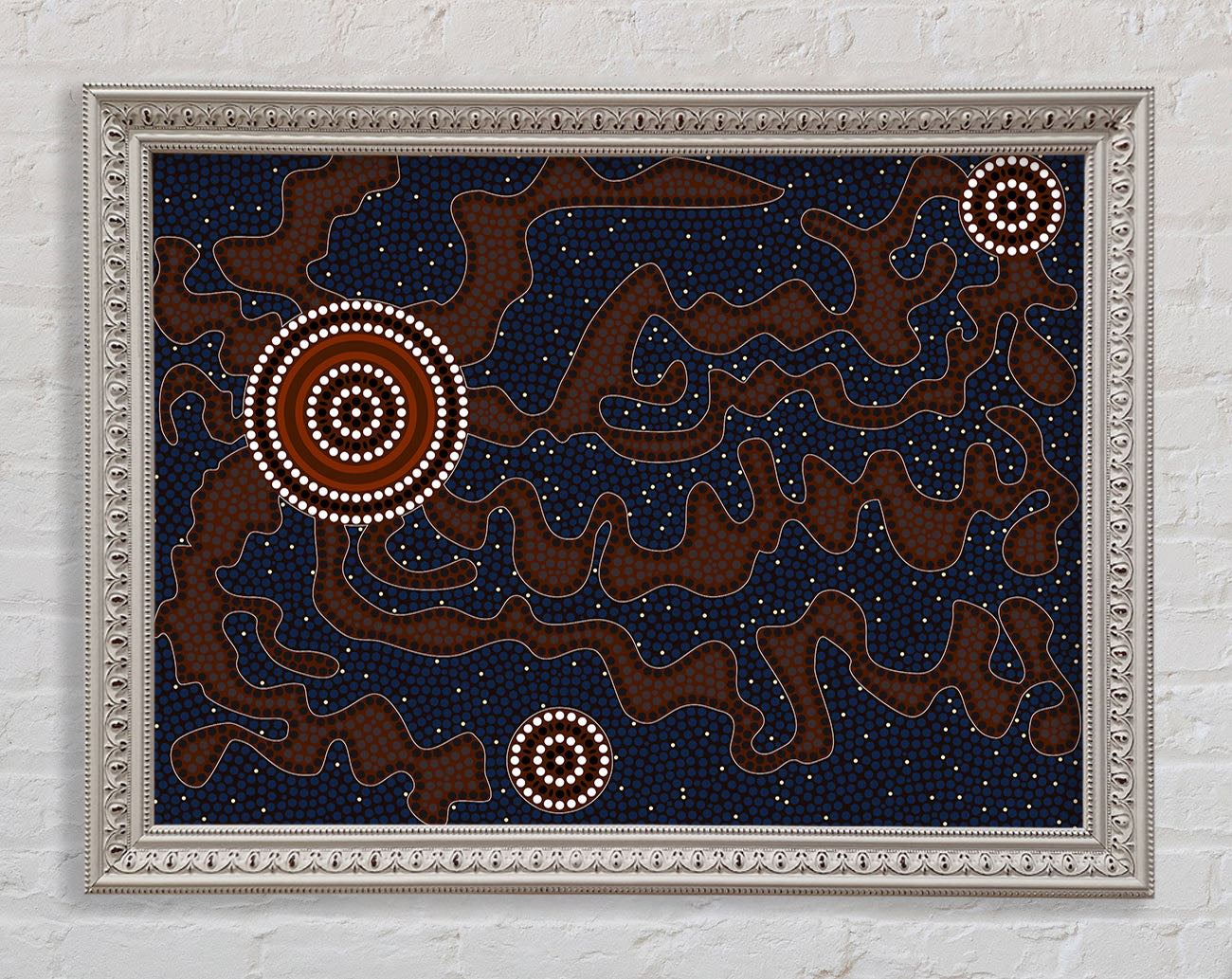 Aboriginal Pattern 3 Framed Print