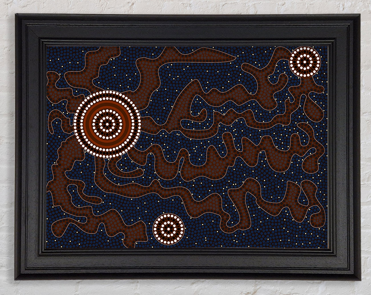 Aboriginal Pattern 3 Framed Print
