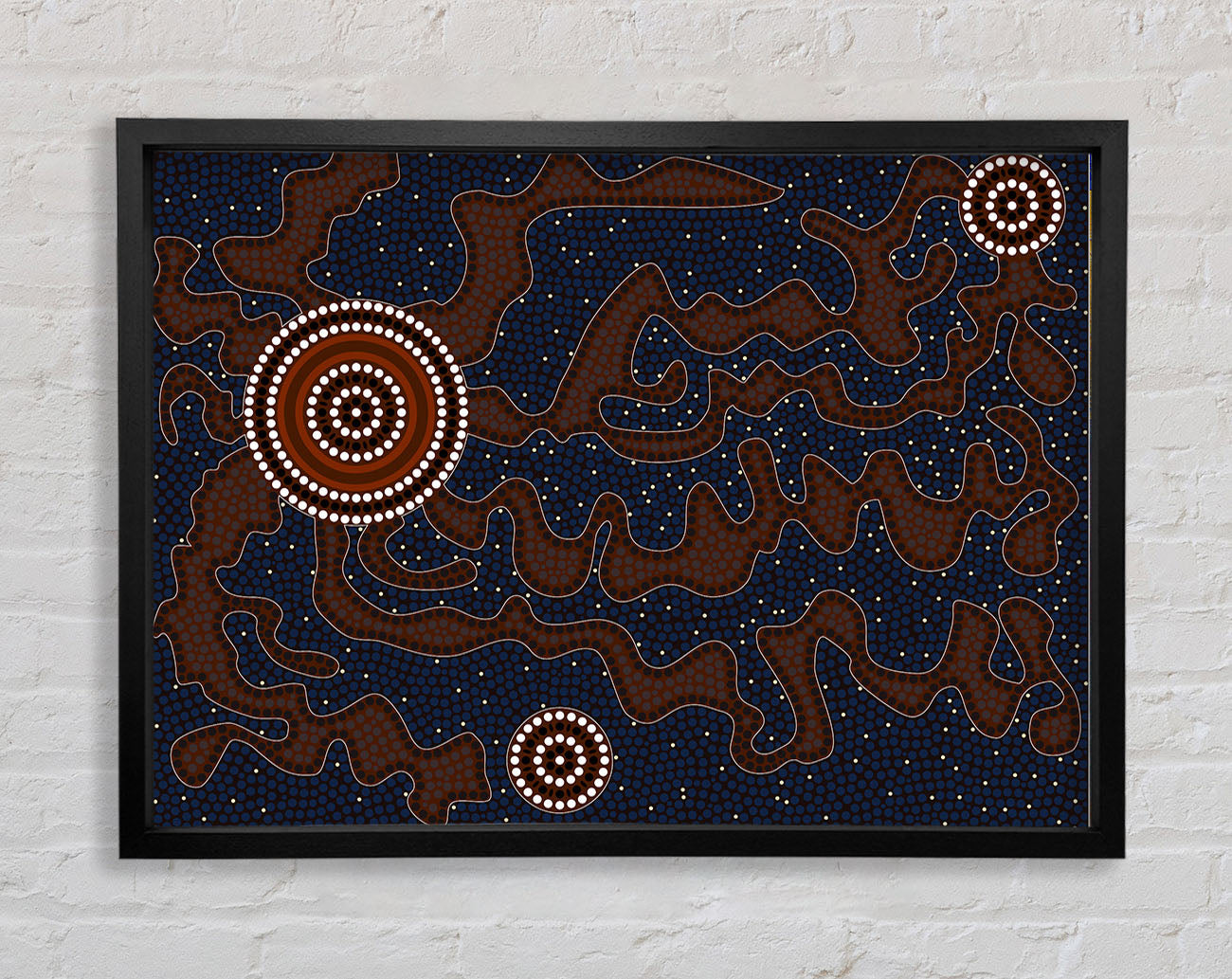 Aboriginal Pattern 3 Framed Print