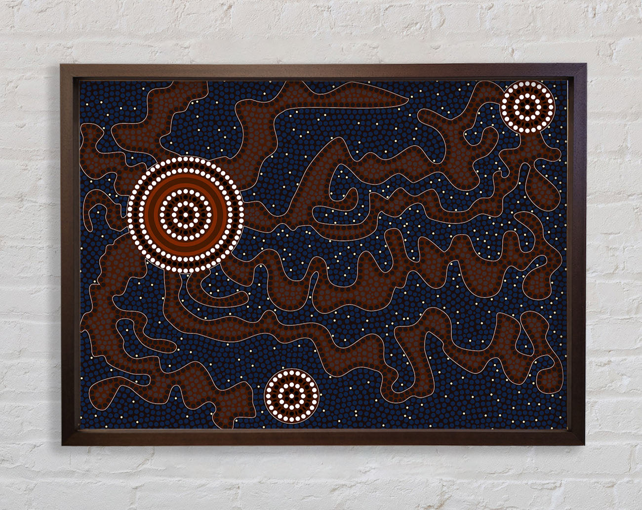 Aboriginal Pattern 3 Framed Print