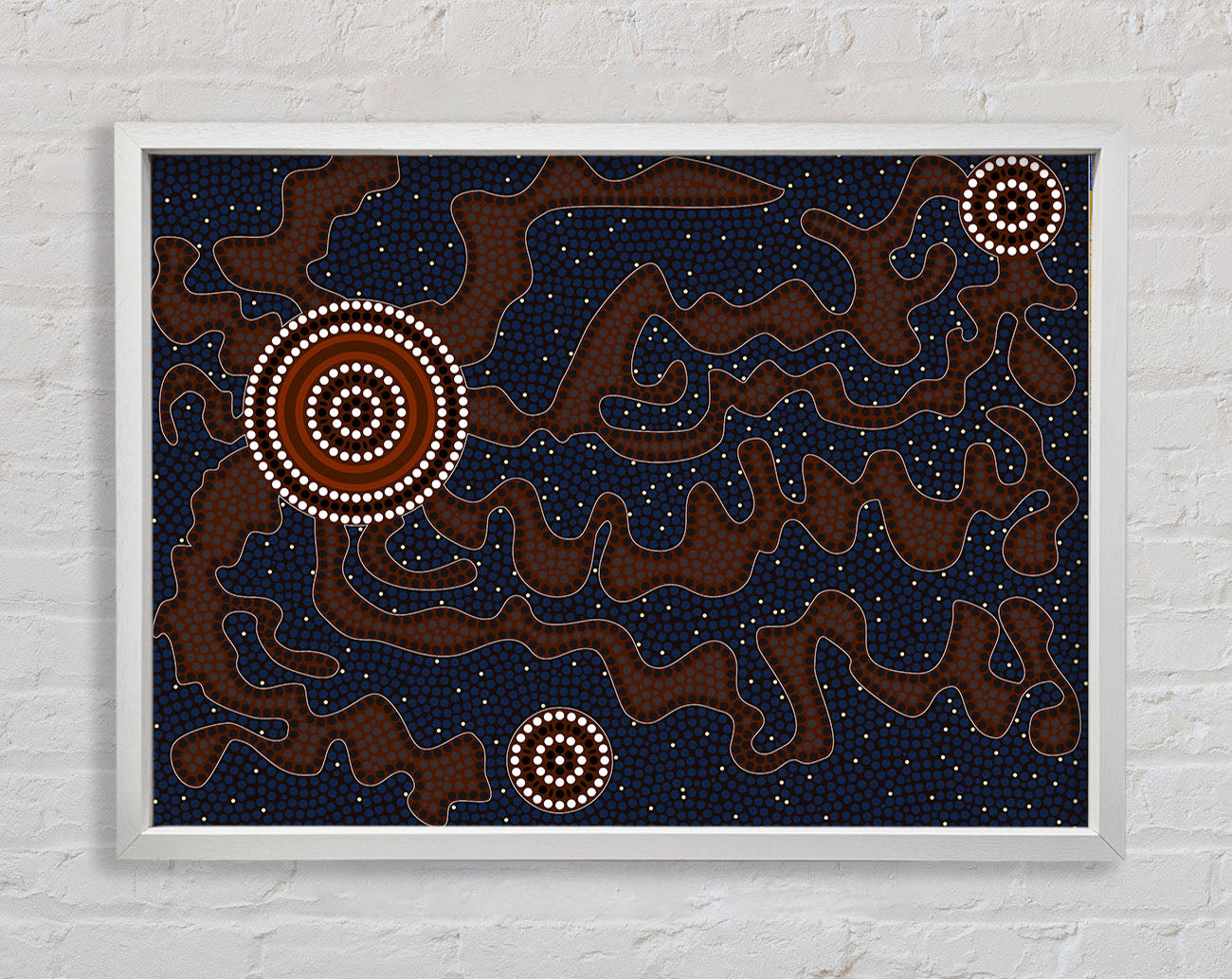 Aboriginal Pattern 3 Framed Print