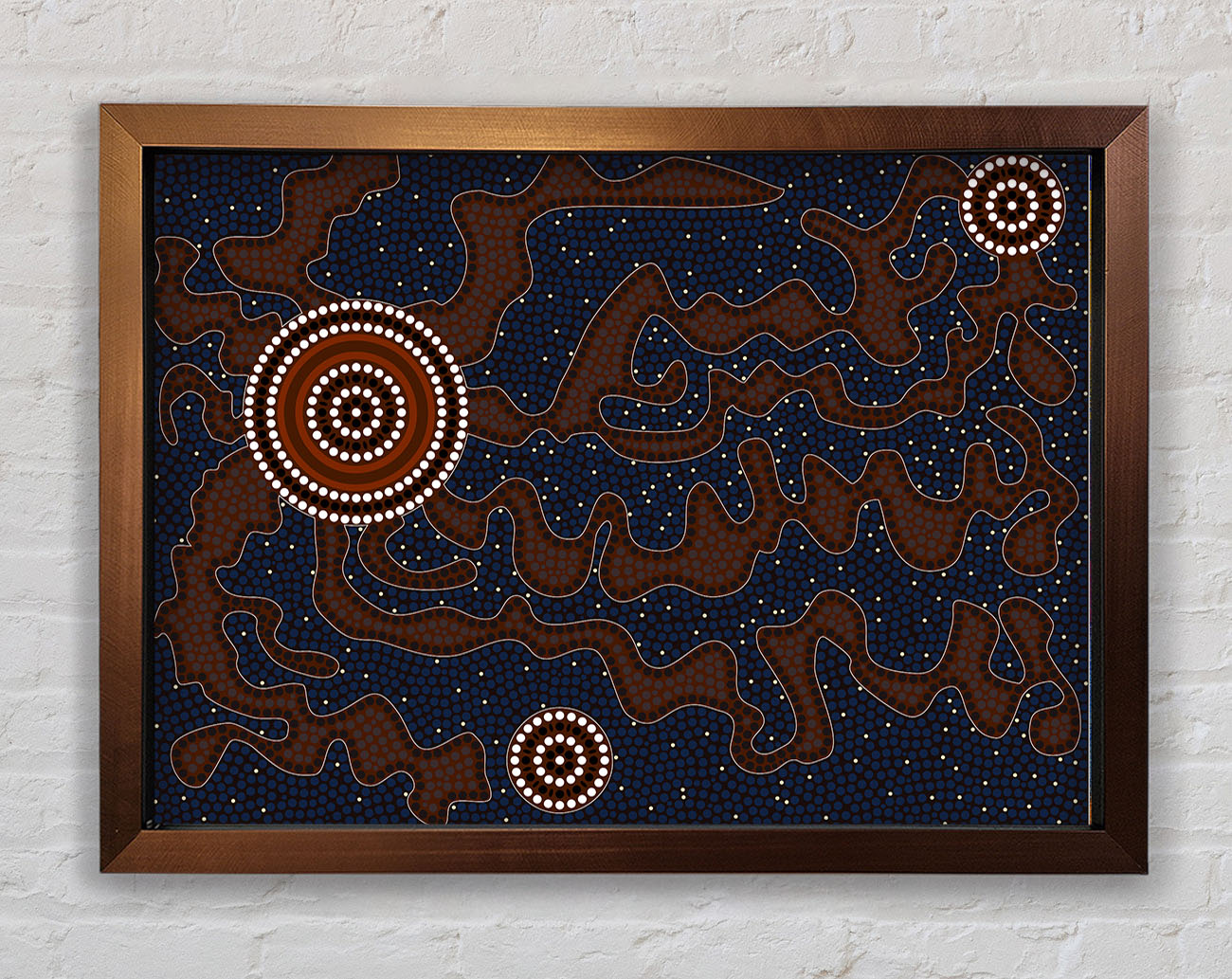 Aboriginal Pattern 3 Framed Print
