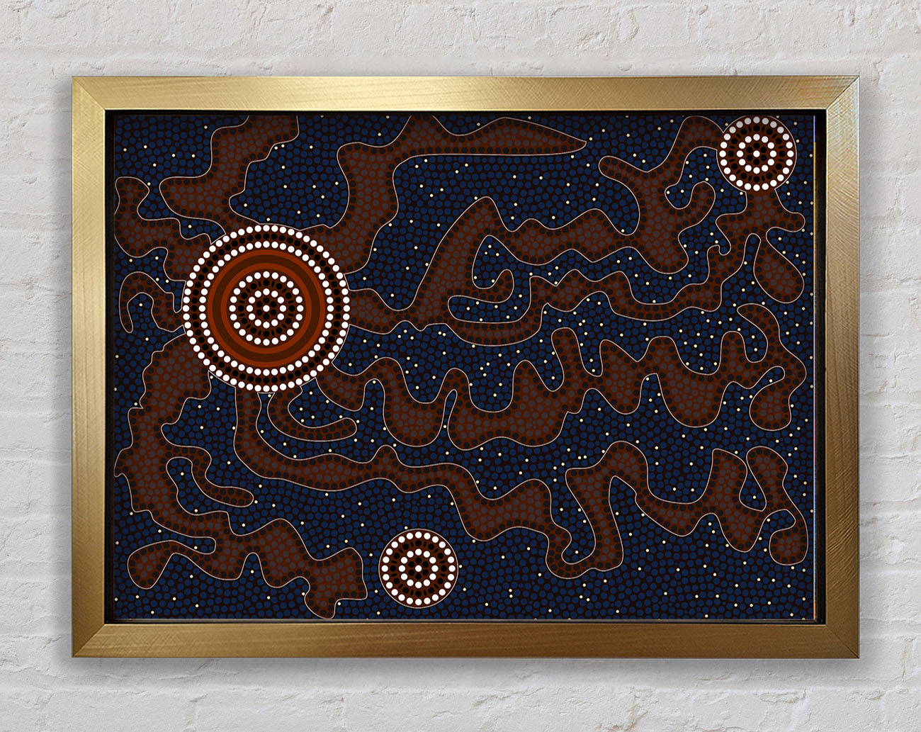 Aboriginal Pattern 3 Framed Print