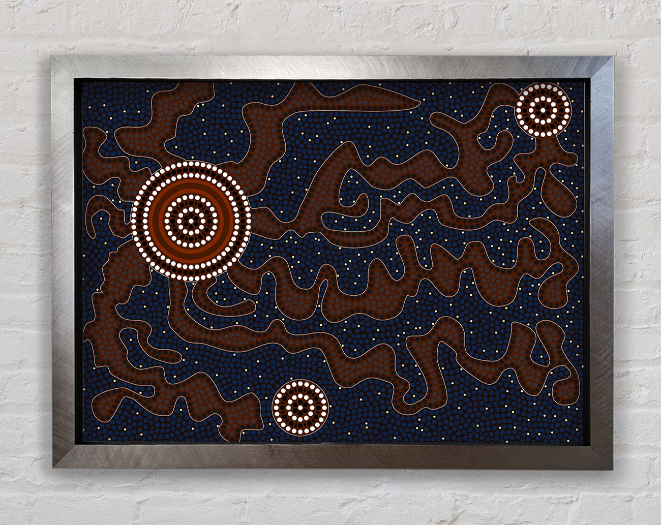 Aboriginal Pattern 3 Framed Print