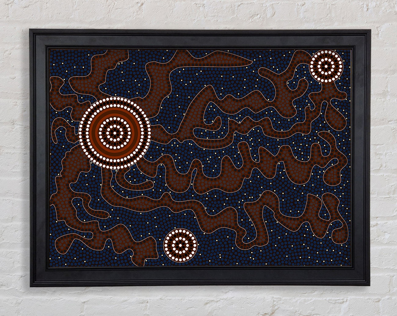 Aboriginal Pattern 3 Framed Print