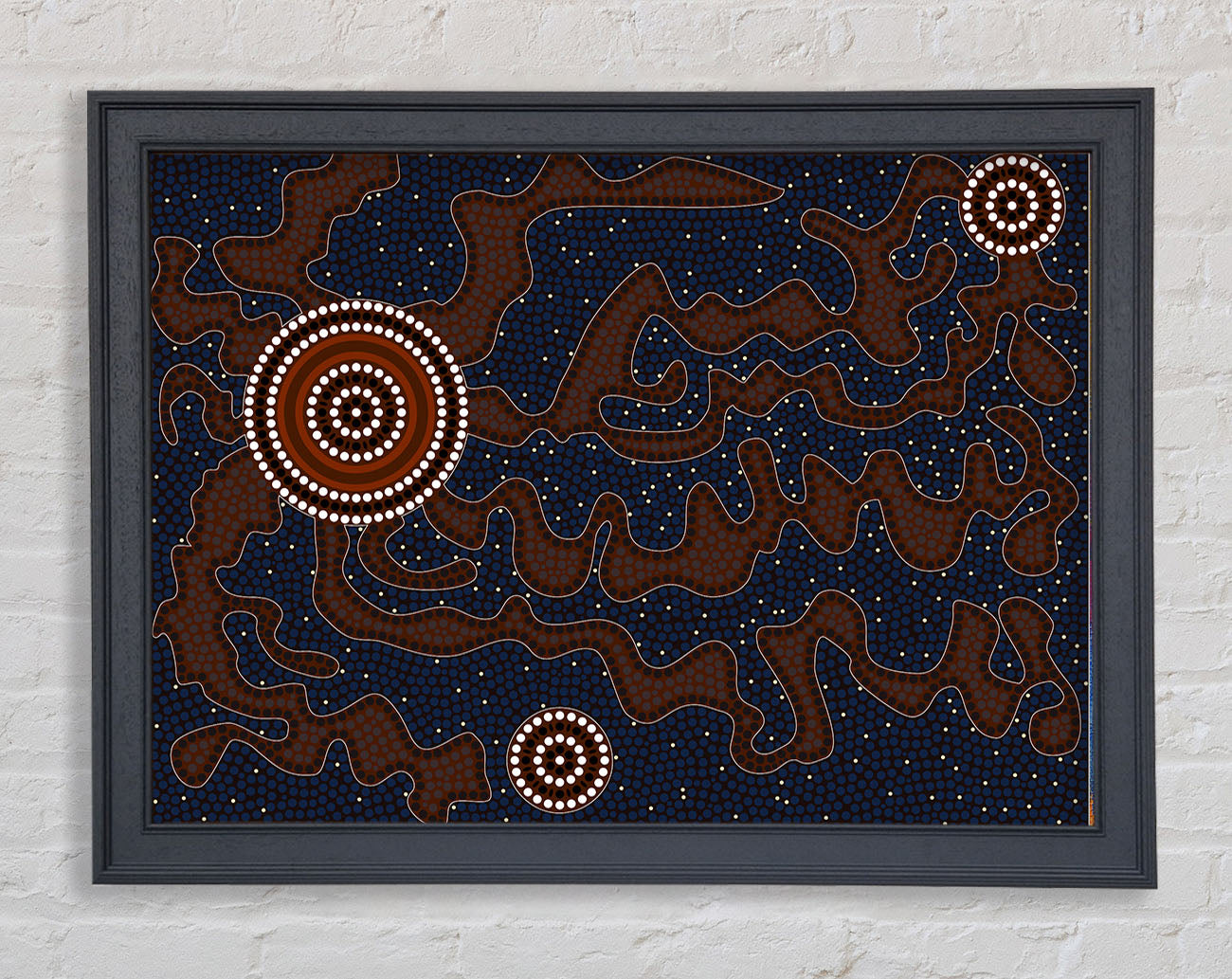 Aboriginal Pattern 3 Framed Print