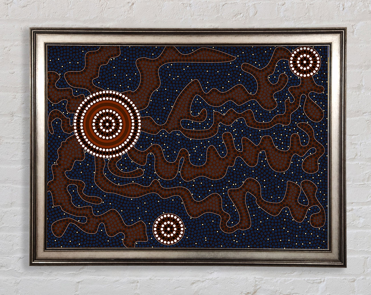 Aboriginal Pattern 3 Framed Print