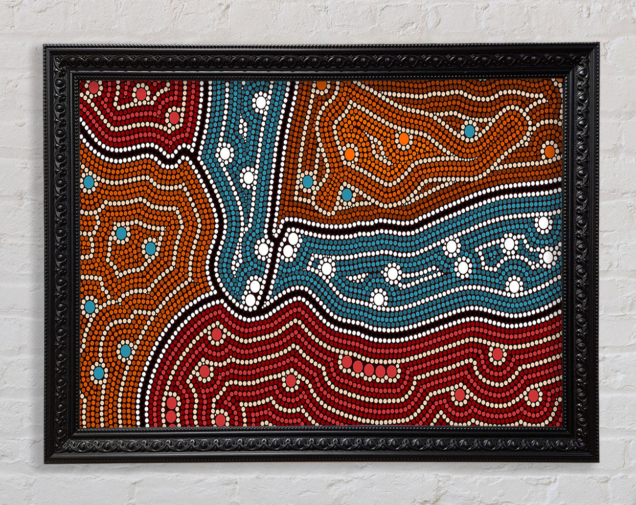 Aboriginal Pattern 4 Framed Print