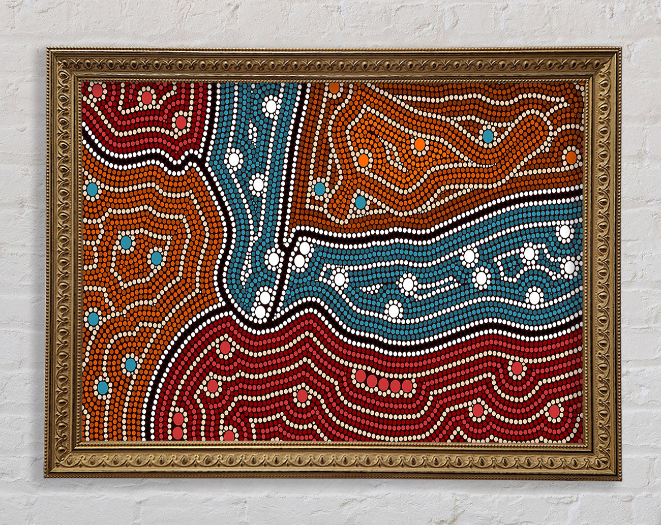 Aboriginal Pattern 4 Framed Print