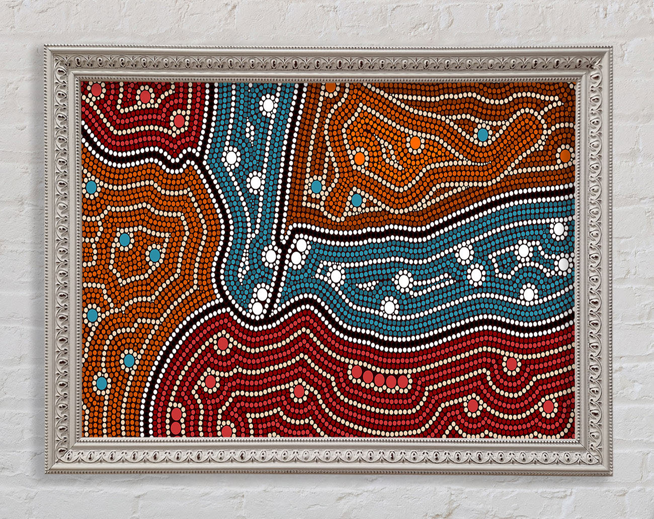 Aboriginal Pattern 4 Framed Print