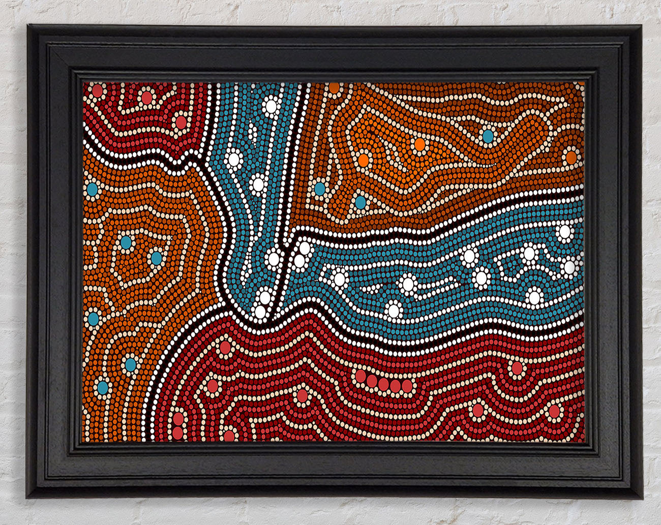 Aboriginal Pattern 4 Framed Print
