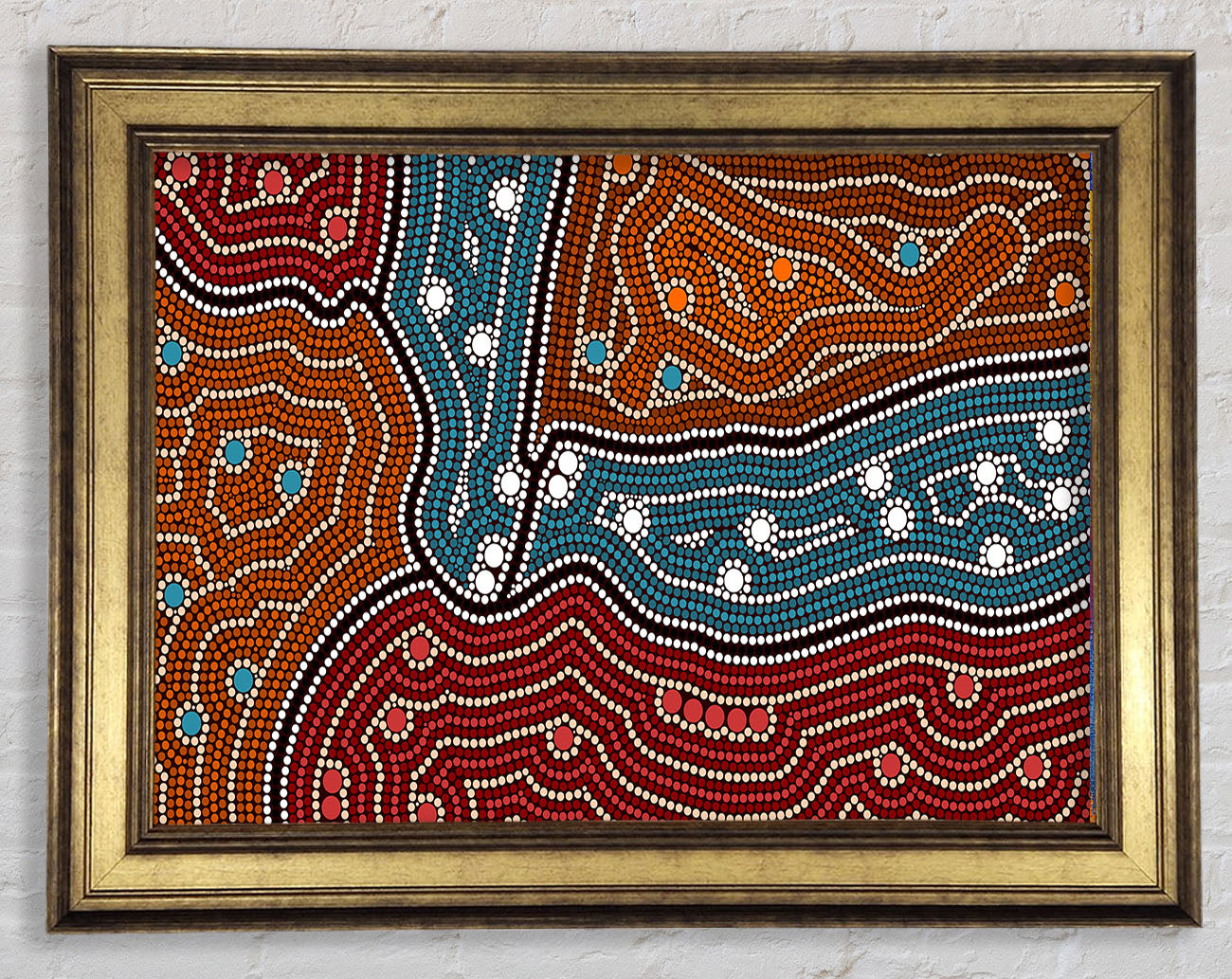 Aboriginal Pattern 4 Framed Print