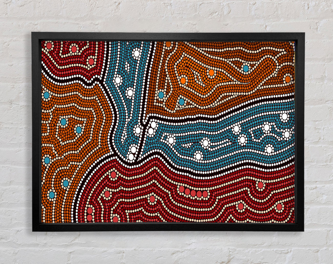 Aboriginal Pattern 4 Framed Print