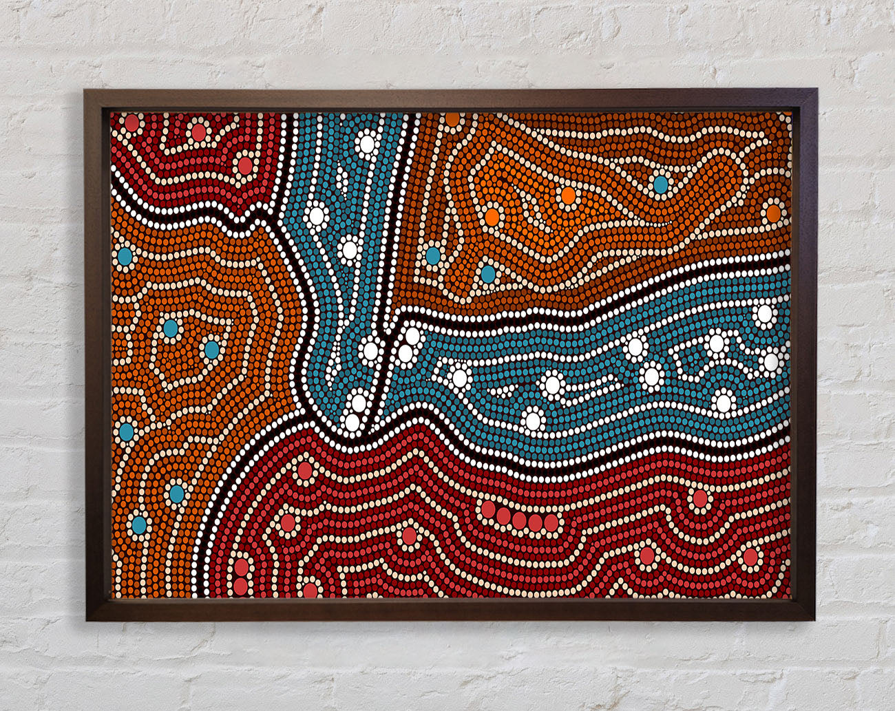 Aboriginal Pattern 4 Framed Print