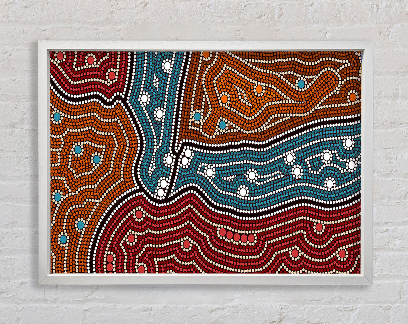 Aboriginal Pattern 4 Framed Print