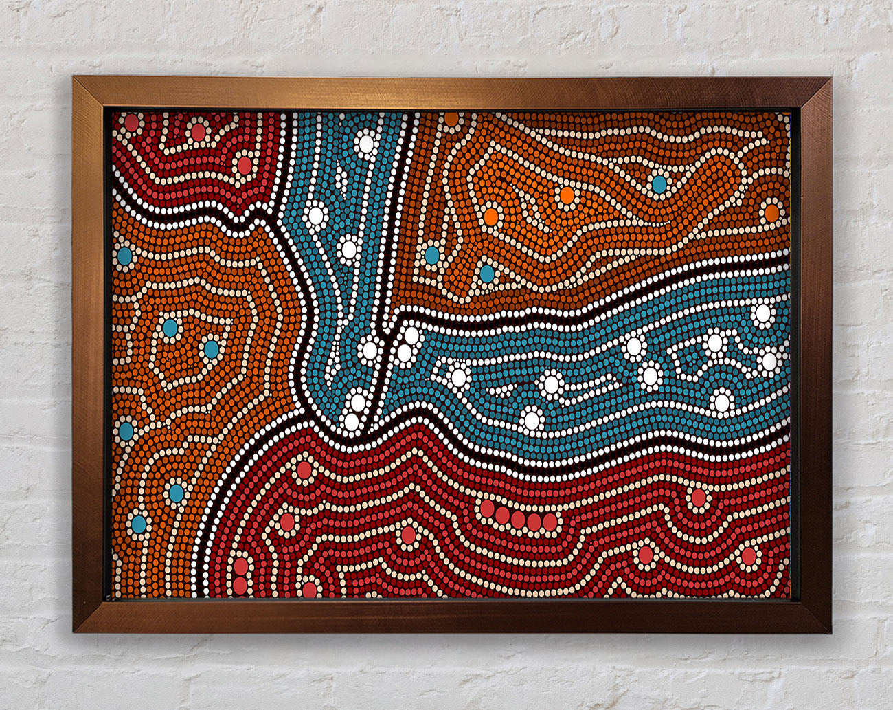 Aboriginal Pattern 4 Framed Print
