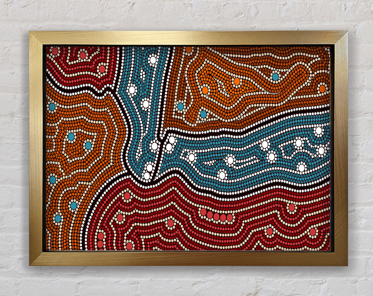 Aboriginal Pattern 4 Framed Print