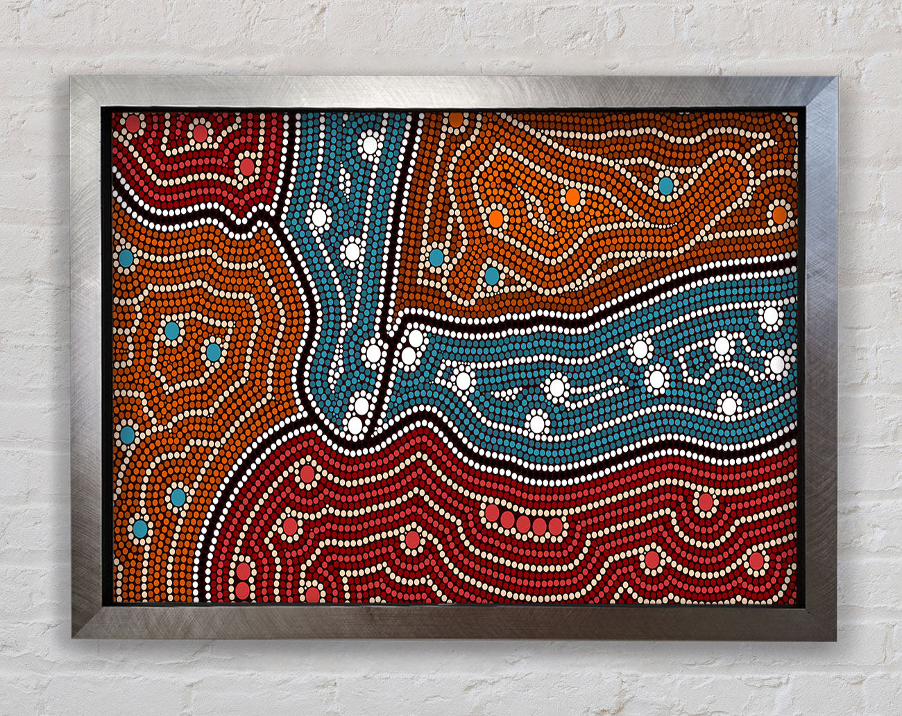 Aboriginal Pattern 4 Framed Print