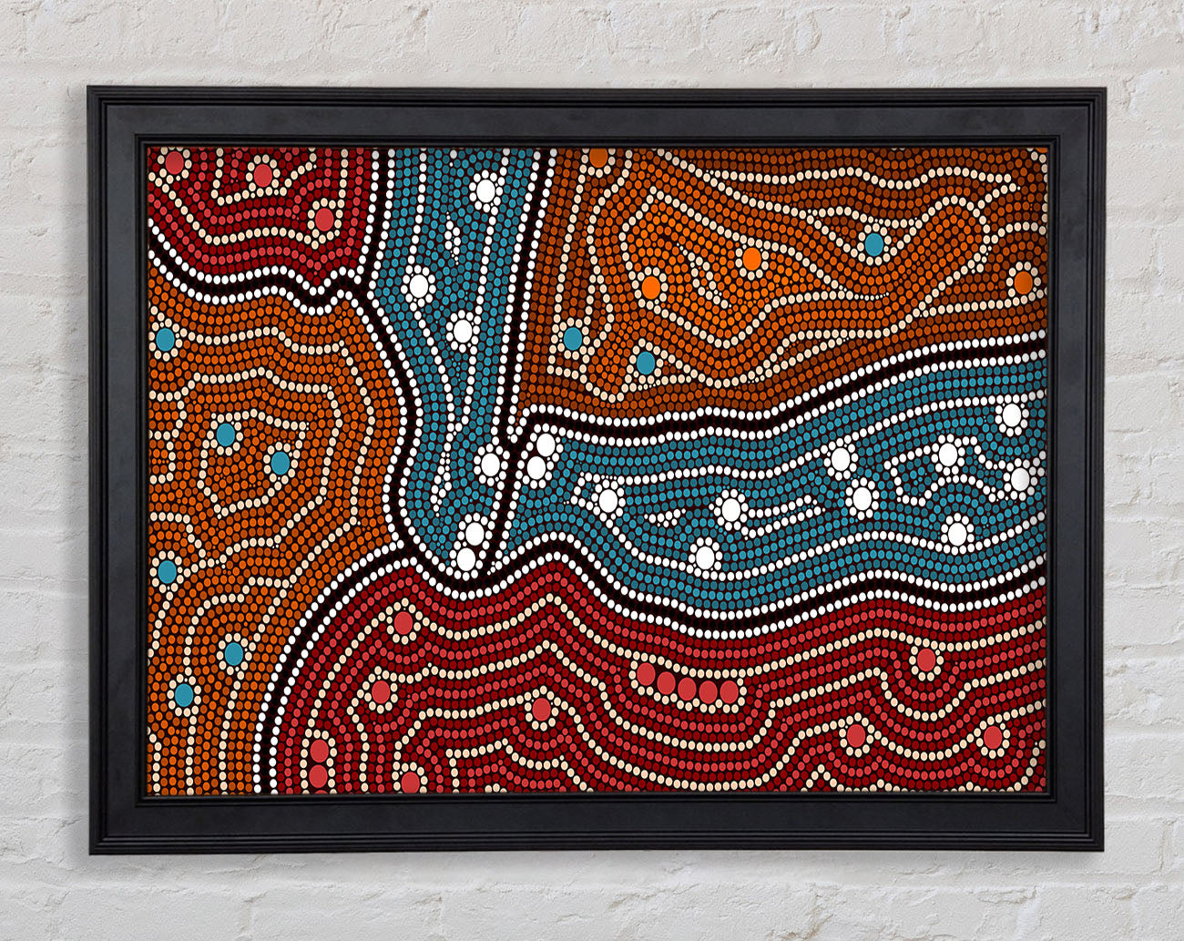 Aboriginal Pattern 4 Framed Print