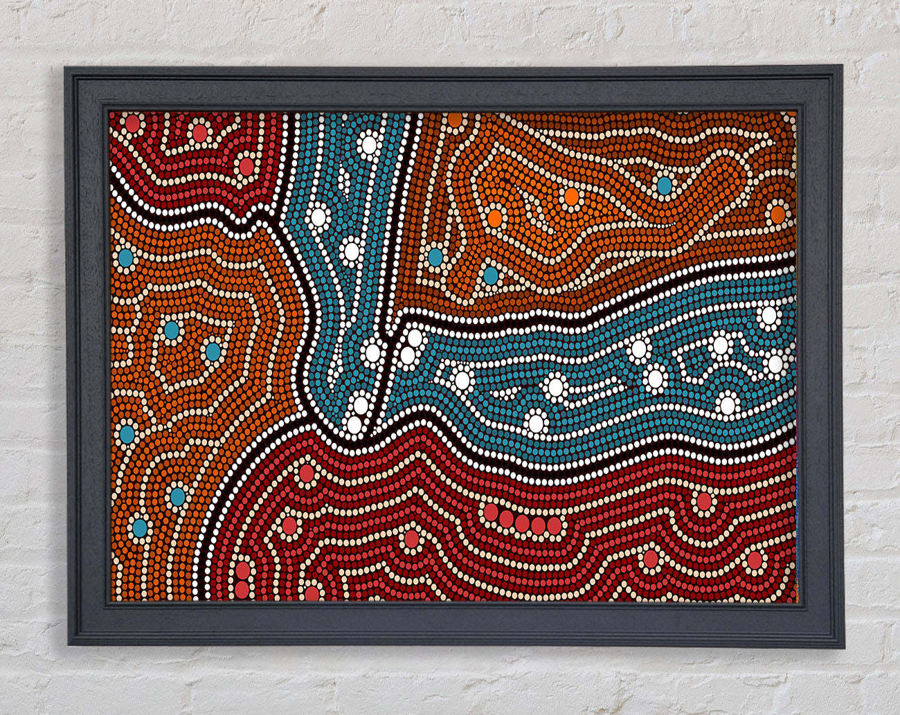 Aboriginal Pattern 4 Framed Print