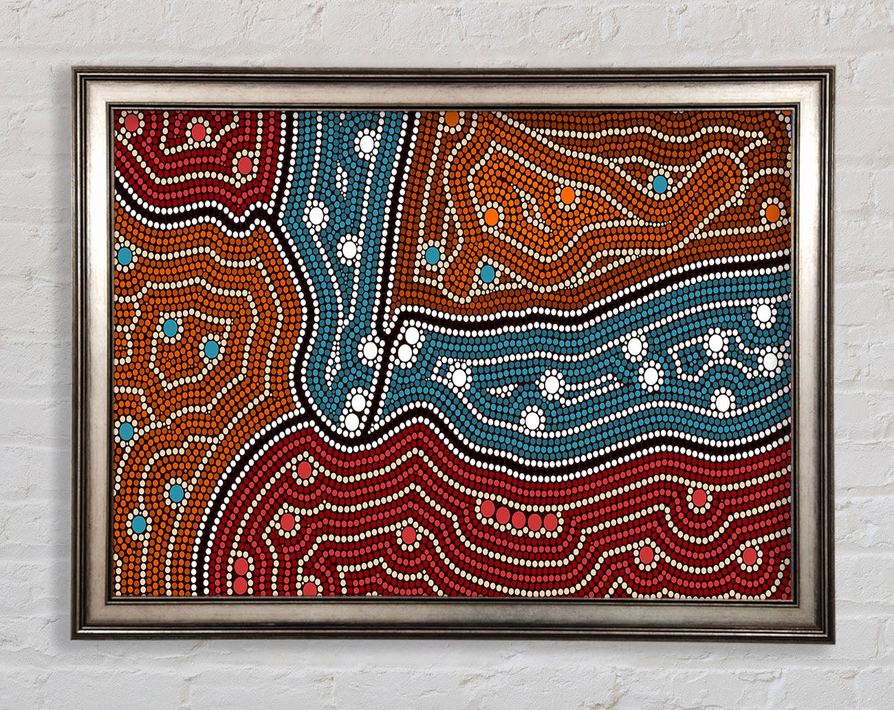 Aboriginal Pattern 4 Framed Print