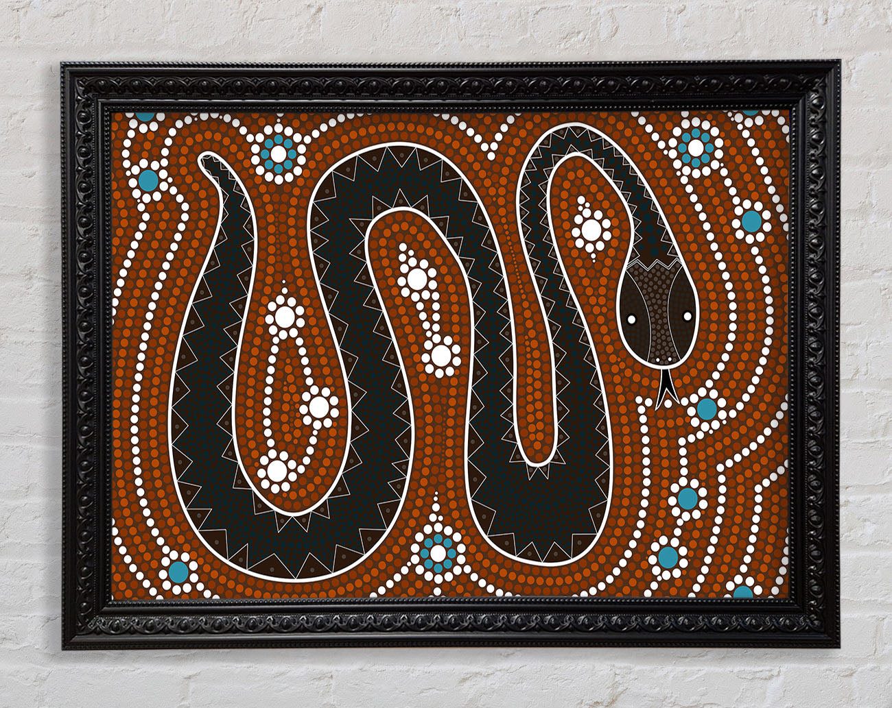 Aboriginal Pattern 6 Framed Print