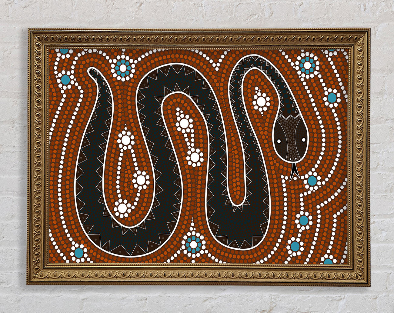 Aboriginal Pattern 6 Framed Print