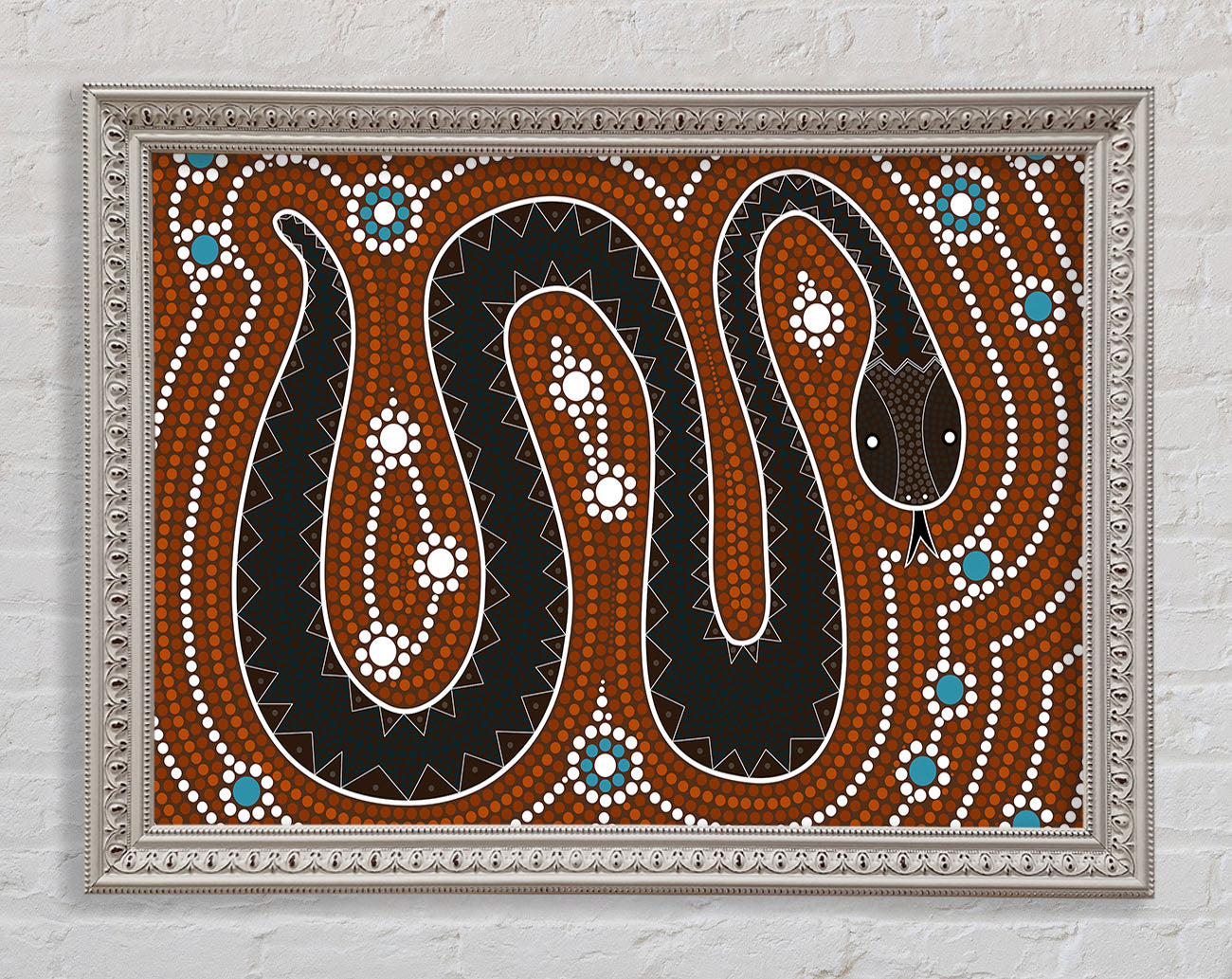 Aboriginal Pattern 6 Framed Print