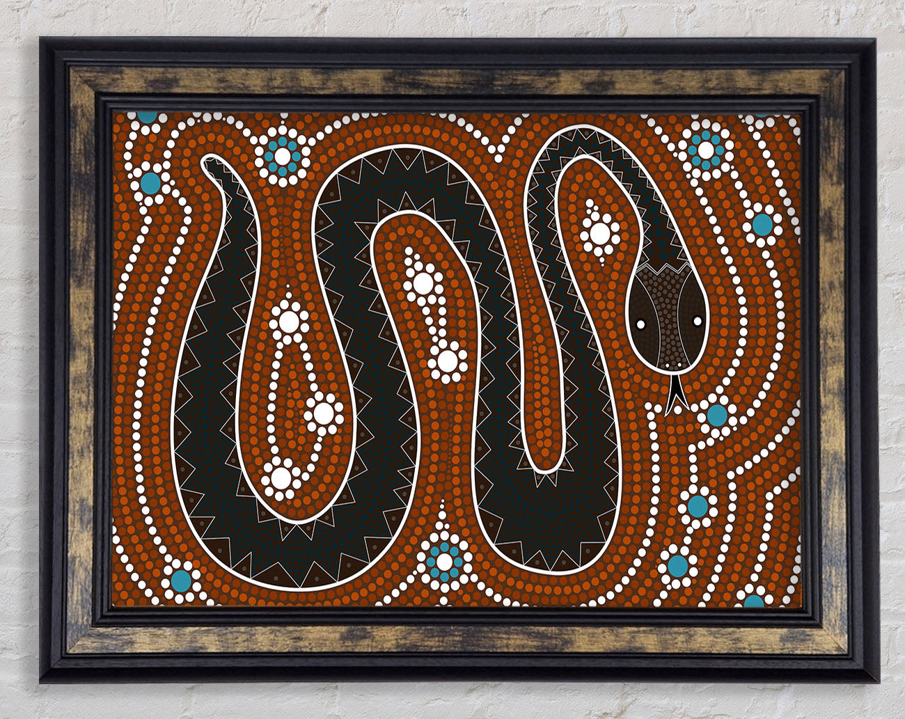 Aboriginal Pattern 6 Framed Print