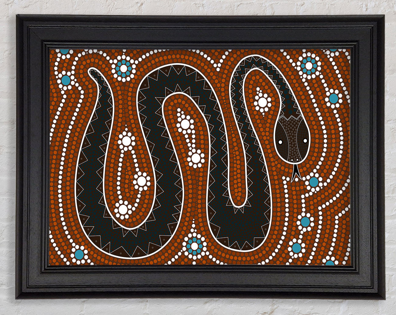 Aboriginal Pattern 6 Framed Print