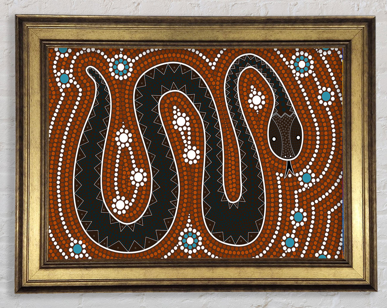 Aboriginal Pattern 6 Framed Print