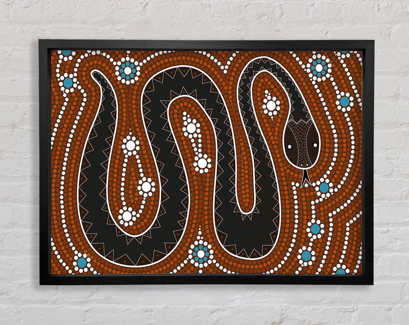 Aboriginal Pattern 6 Framed Print