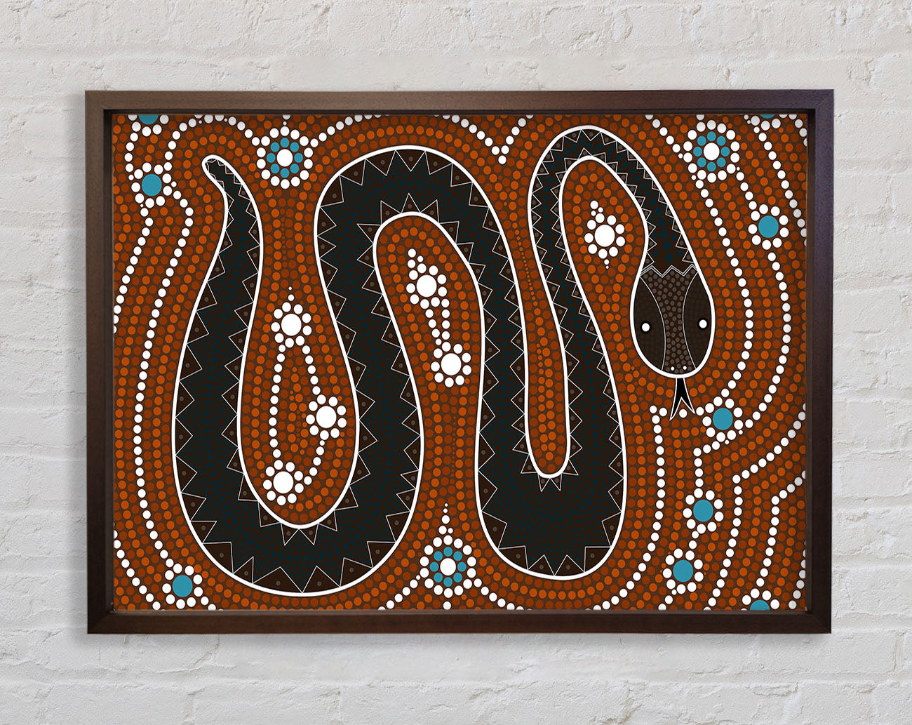 Aboriginal Pattern 6 Framed Print