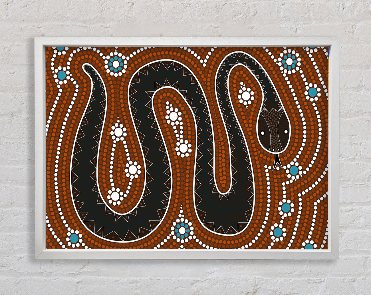 Aboriginal Pattern 6 Framed Print