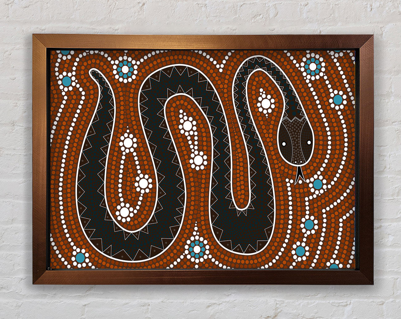 Aboriginal Pattern 6 Framed Print