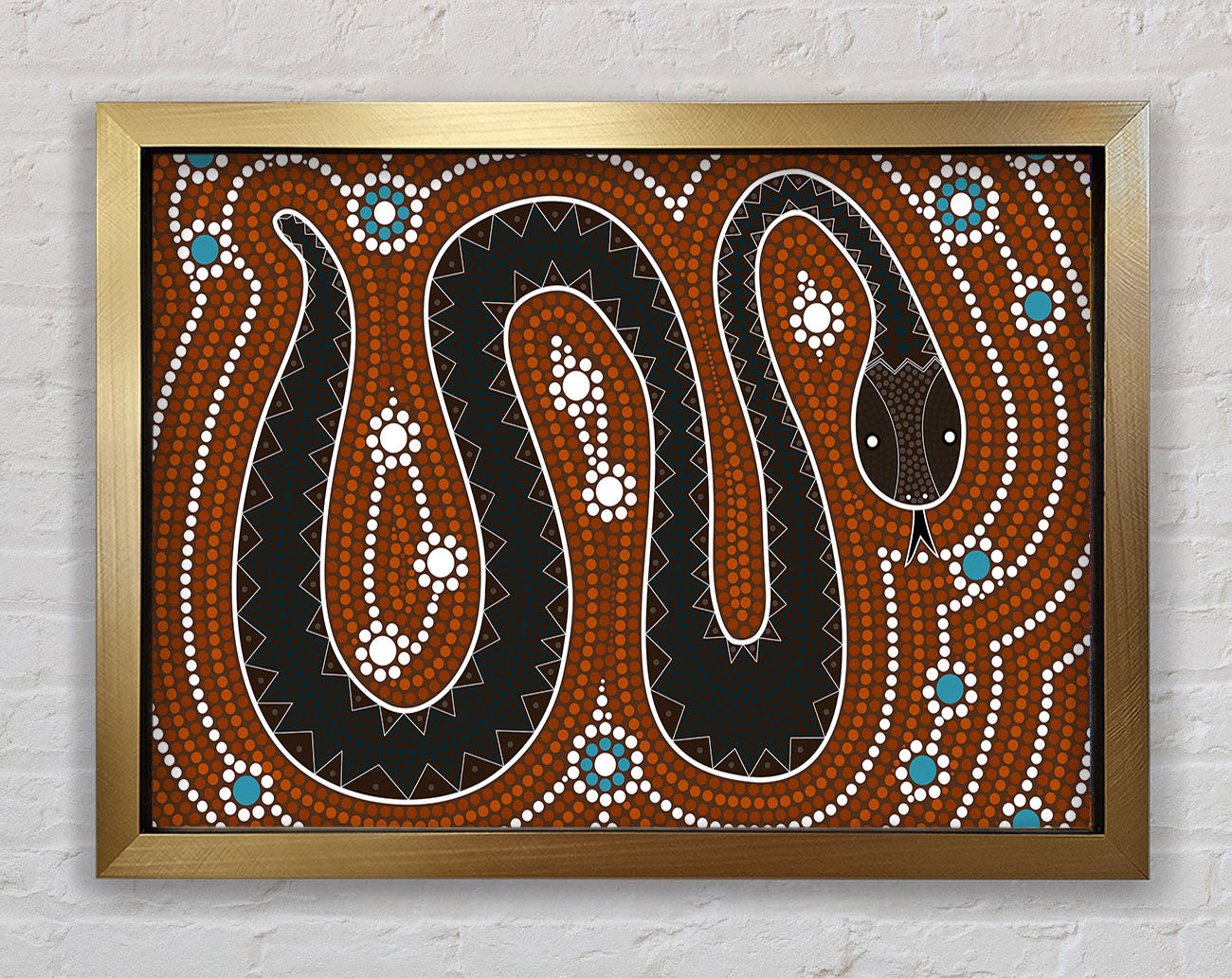Aboriginal Pattern 6 Framed Print