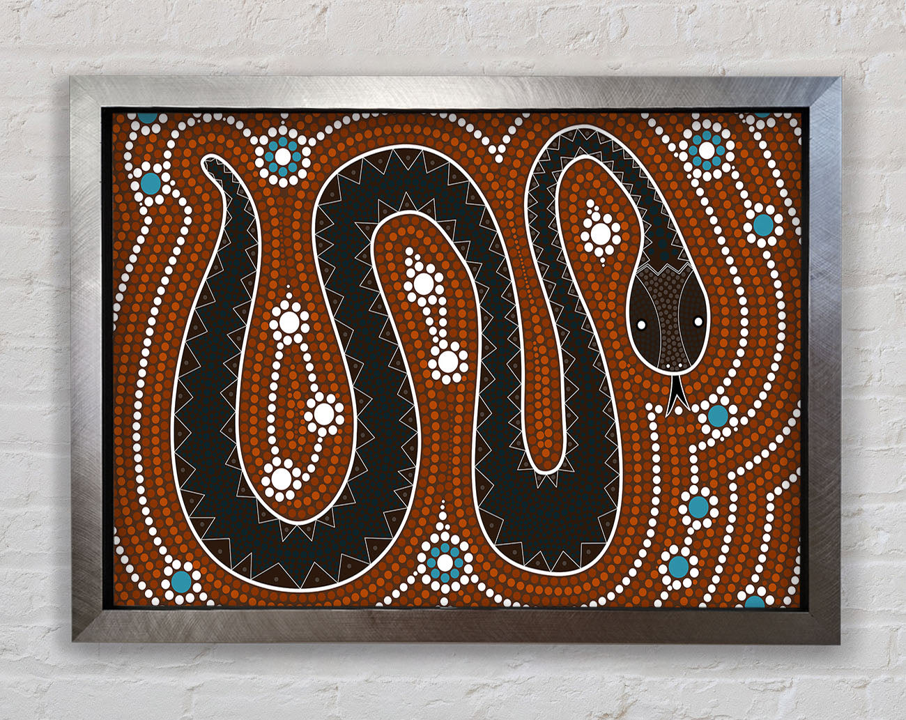 Aboriginal Pattern 6 Framed Print