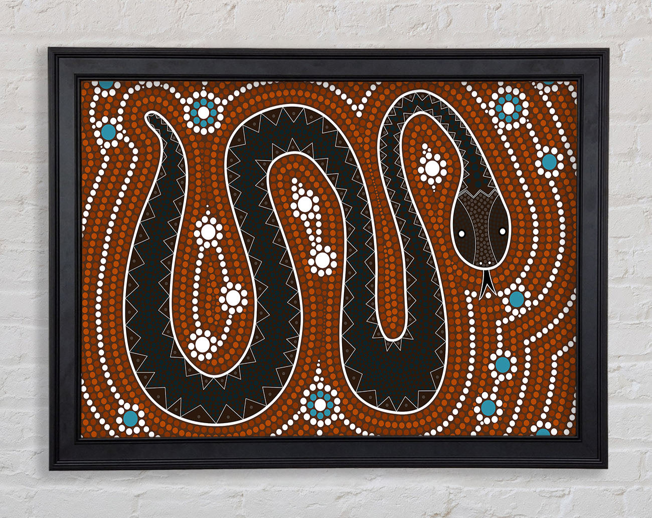 Aboriginal Pattern 6 Framed Print