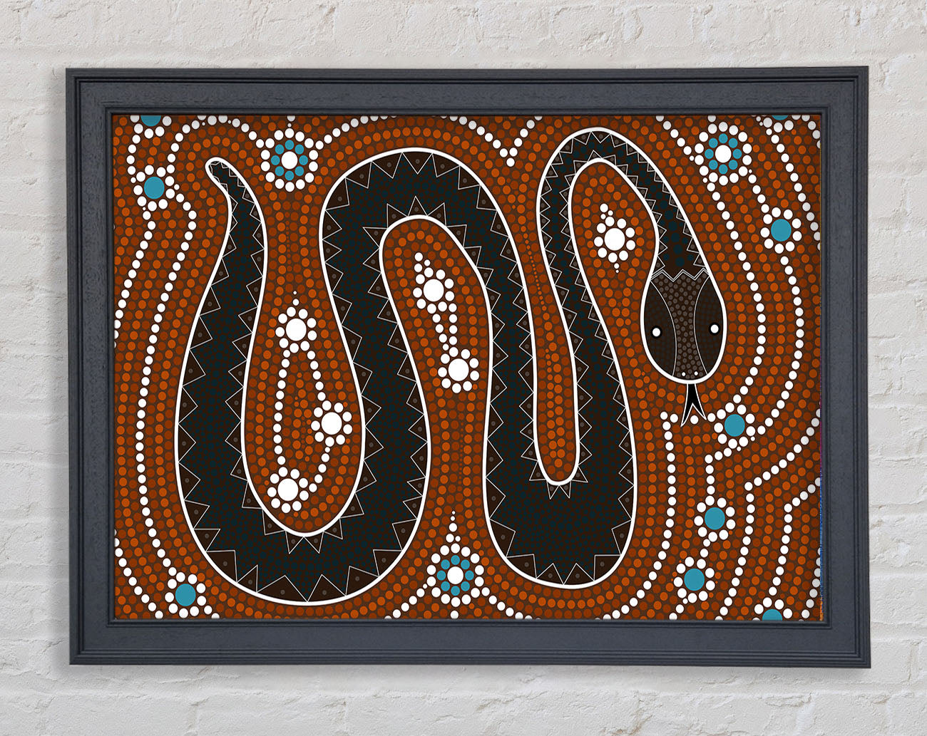 Aboriginal Pattern 6 Framed Print
