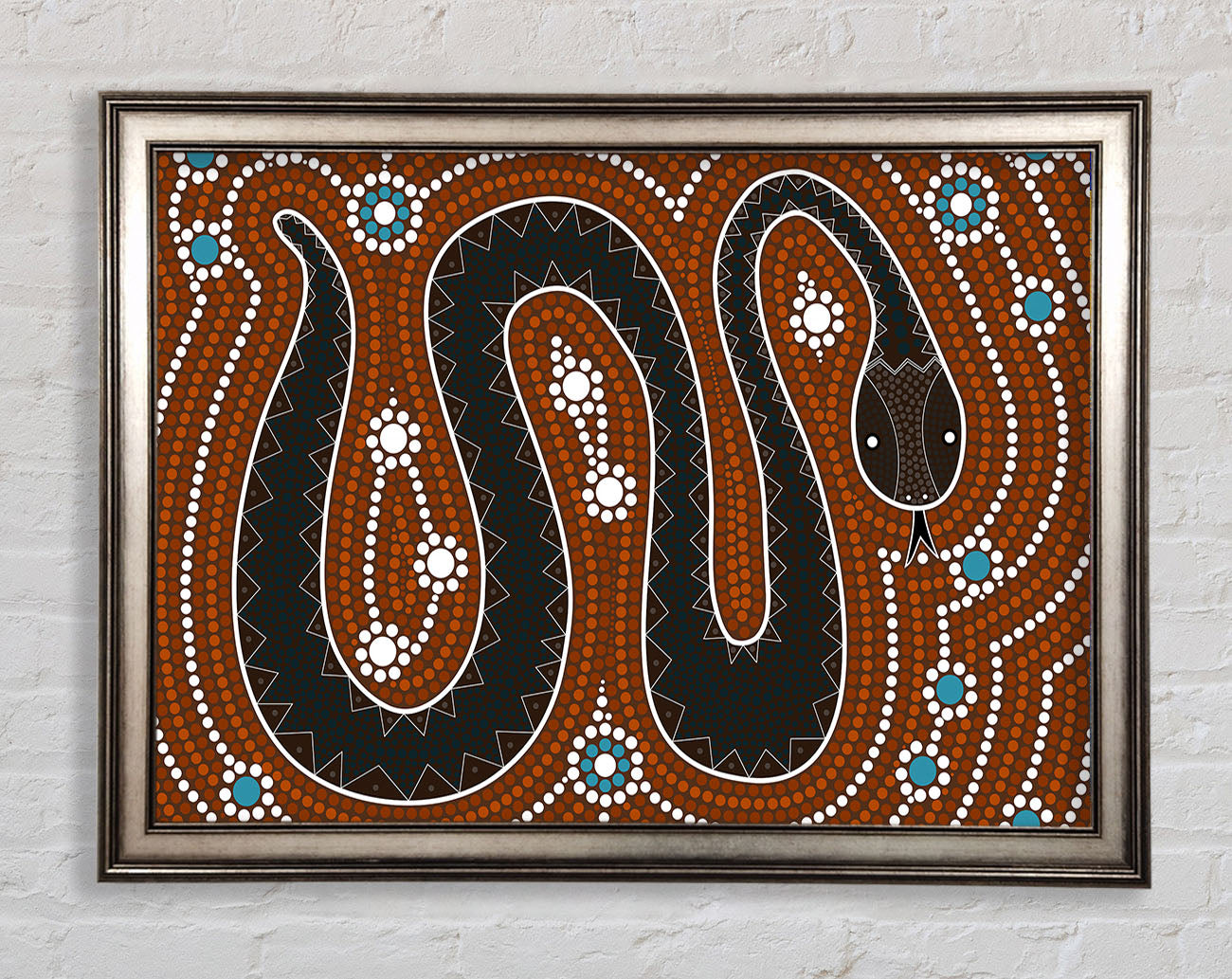 Aboriginal Pattern 6 Framed Print