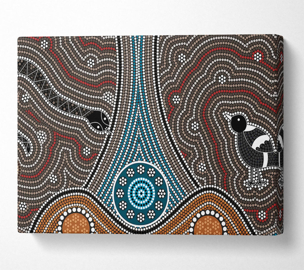 Aboriginal Pattern 8 Canvas Art