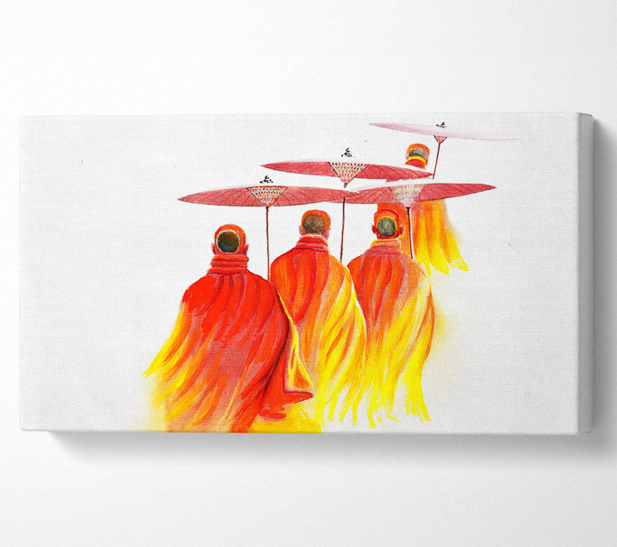 Buddhist monks Canvas Print