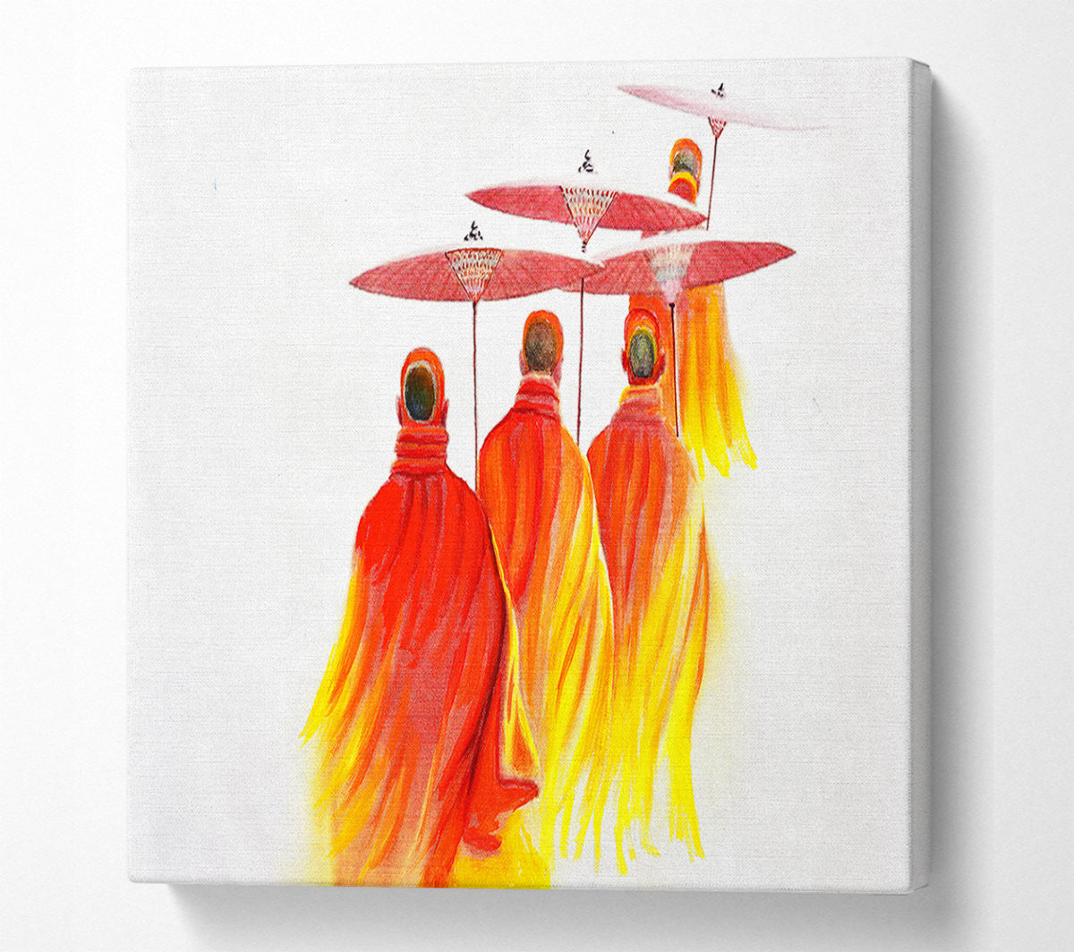 Buddhist monks Canvas Print