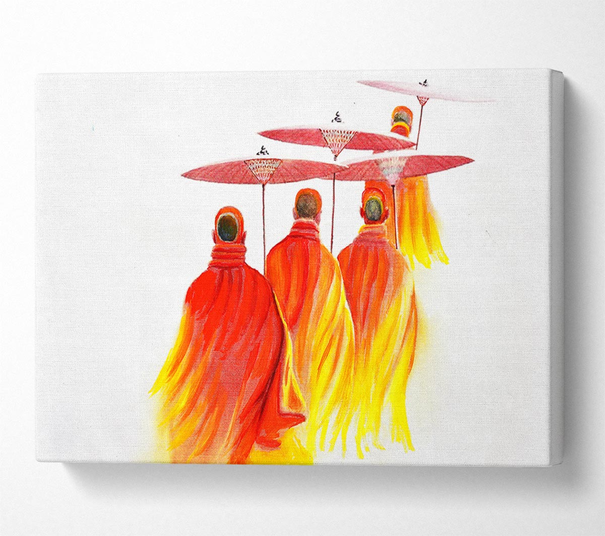 Buddhist monks Canvas Print