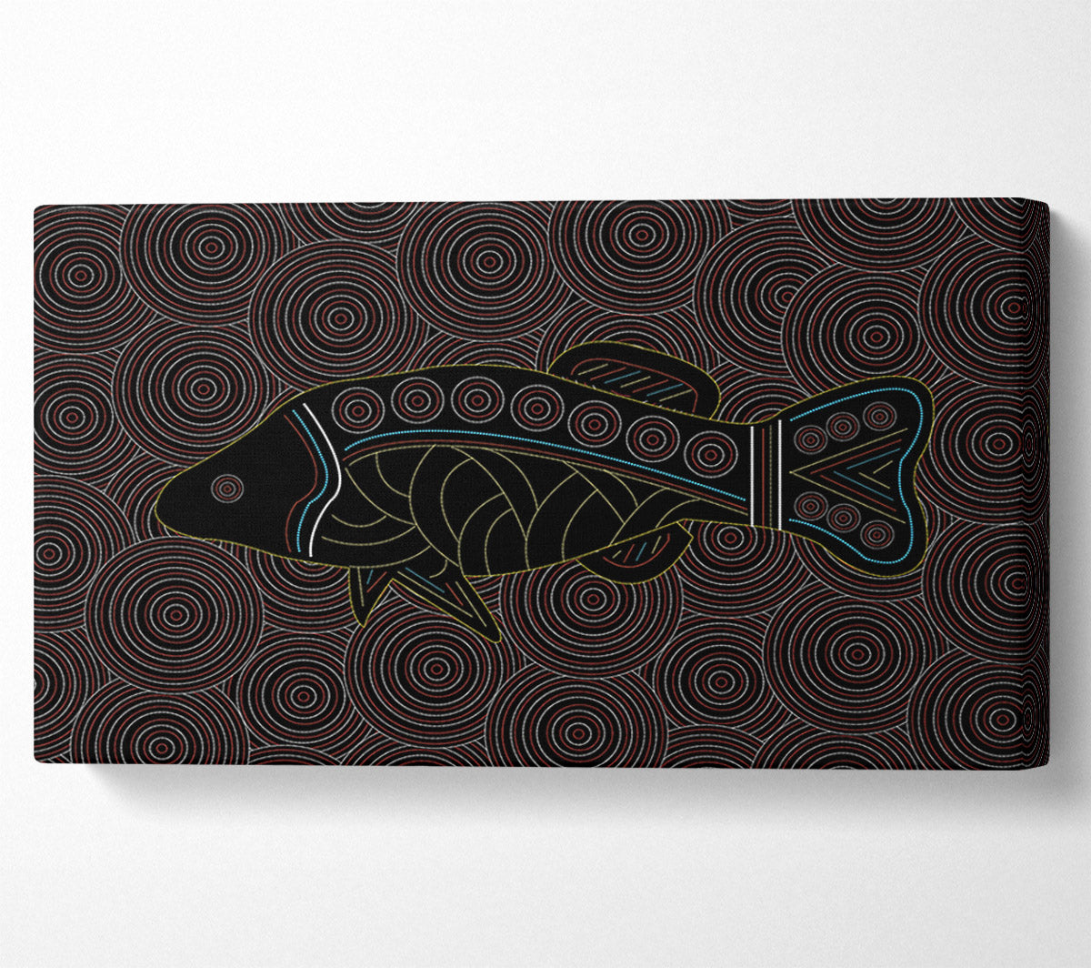 Aboriginal Fish 1 Canvas Wall Art