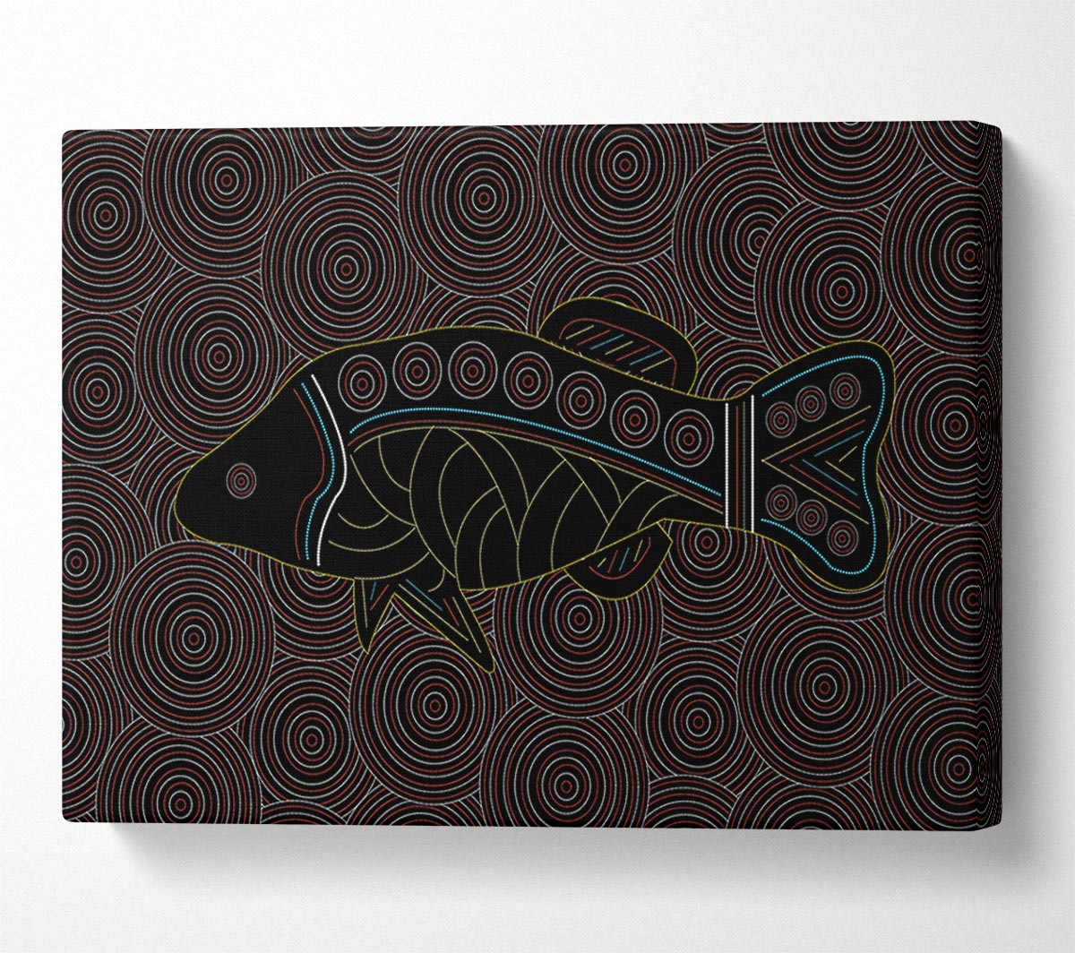 Aboriginal Fish 1 Canvas Wall Art